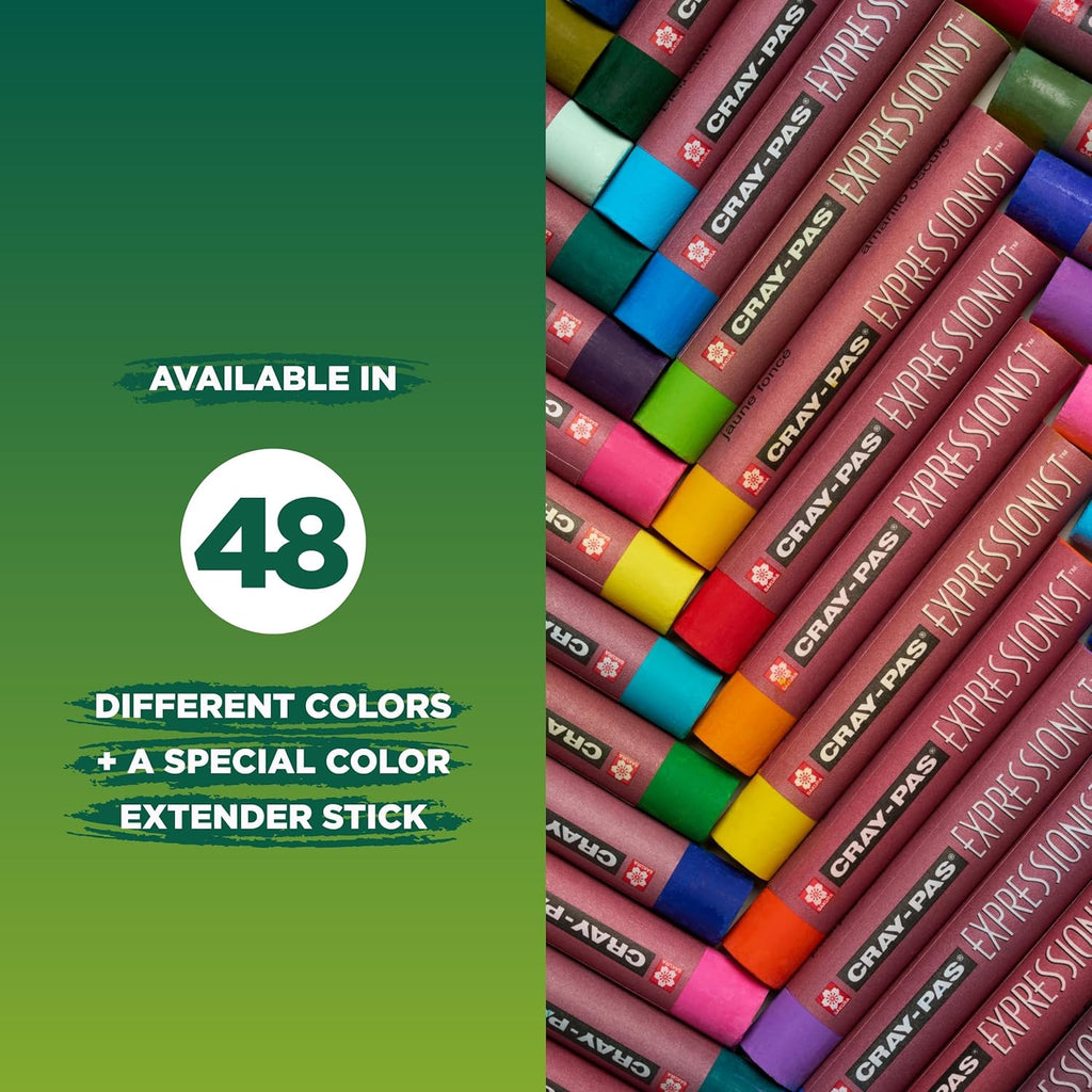 XLP25 25-Piece Cray-Pas Expressionist Oil Pastel Set, Assorted Color